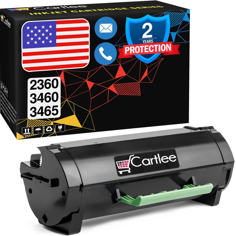 Cartlee Compatible Toner Cartridge Replacement for Dell B2360 B3460 B3465 B2360d B2360dn B3460dn B3465dn B3465dnf 2360 3460 3465 2360d 2360dn 3460dn 3465dn M11XH High Yield Laser Printer Toner - Image 1